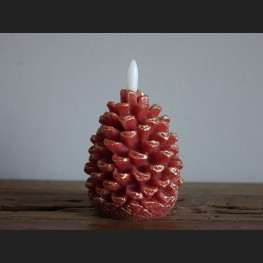LED Dennenappel Bruin/Goud S