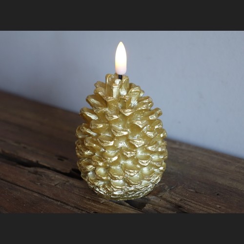 LED Dennenappel Goud S