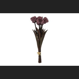 Tulp (parkiet) Boeket donker Roze, 809936