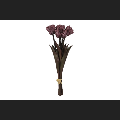 Tulp (parkiet) Boeket donker Roze, 809936