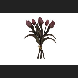 Tulp Boeket Donker Roze, 809948